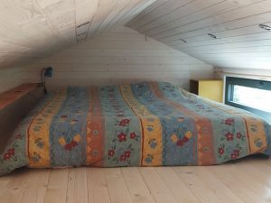lit double tiny house